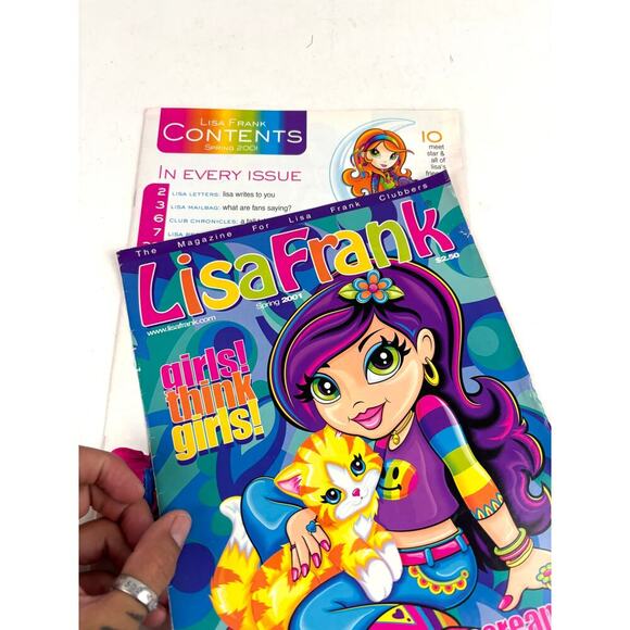 Vintage Official Lisa Frank Spring 2001 Edition Fan Magazine Rare - Picture 2 of 7